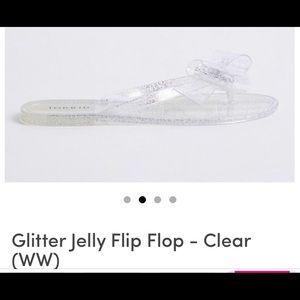 Torrid Clear Jelly Flip-Flops (size 9 WW)